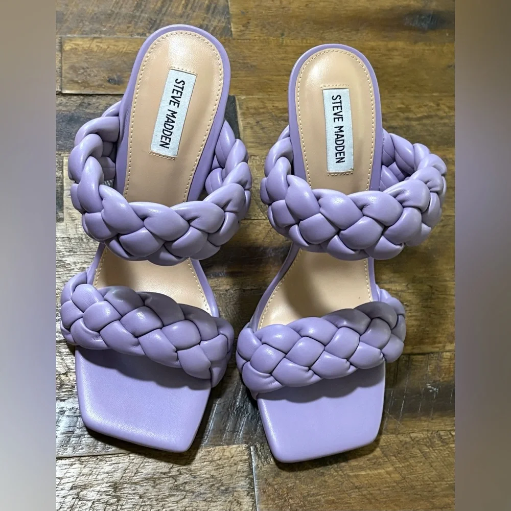 NWT Steve Madden Kenley Lavender Purple Shoes Heels Size 11 - Picture 3 of 7